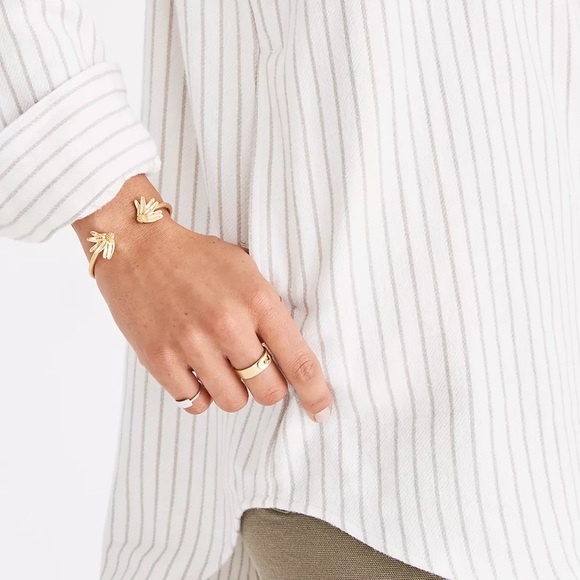 Madewell Flannel Sunday Shirt in stripe - Picture 2 of 6